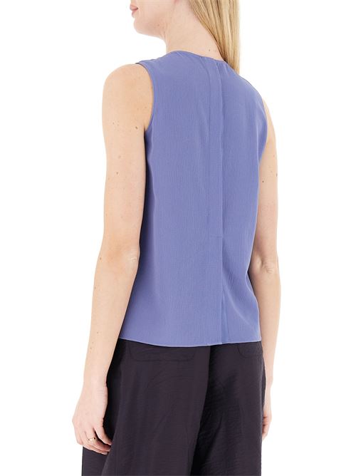 Flowing crepe button-back top Emporio Armani | EW003332 AF12516.UA024